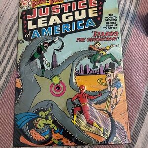 Justice League of America Comic Book Tin Sign NWT